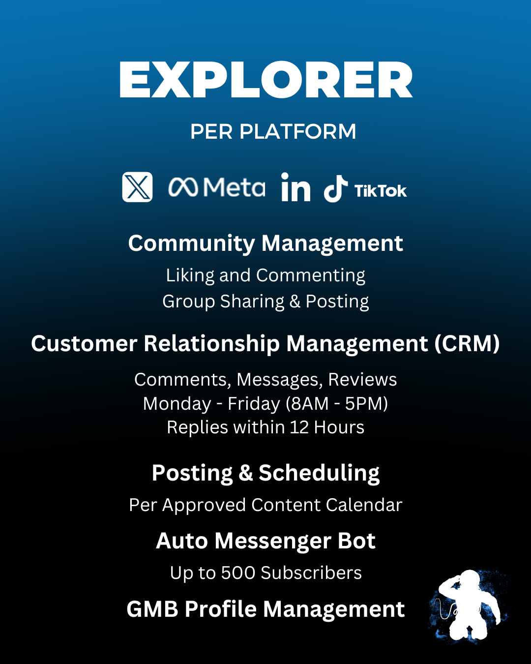 Explorer Social Media Management Package